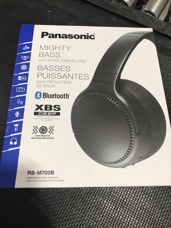 Photo 4 of Panasonic RB-M700B Deep Bass Wireless Bluetooth Immersive Headphones with XBS DEEP, Bass Reactor and Noise Cancelling (Black)