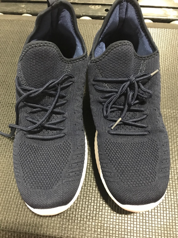 Photo 1 of Feethit Mens Slip On Walking Shoes Lightweight Breathable Non Slip Running Shoes Comfortable Fashion Sneakers for Men 9.5 Blue