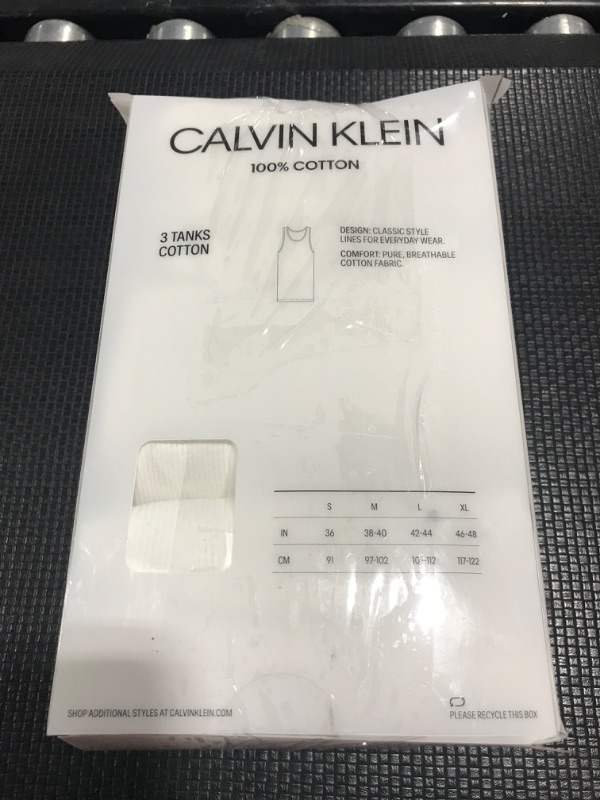 Photo 1 of Calvin Klein Men's Cotton Classics 3-Pack Tanks X-Large 3 White