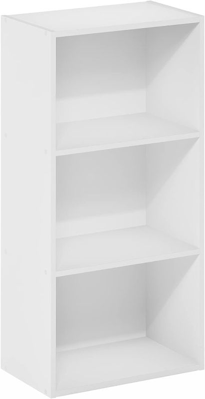 Photo 1 of 3-Tier Open Shelf Bookcase, White