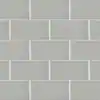 Photo 1 of 12x12" 40pc 5 Sheets 3 in. x 6 in. Glazed Ceramic Ash Gray Subway Tile