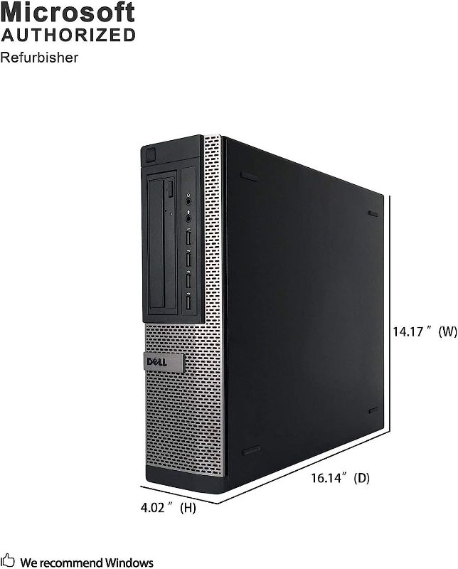 Photo 1 of Dell Optiplex 7010 Business Desktop Computer (Intel Quad Core i5-3470 3.2GHz, 16GB RAM, 2TB HDD, USB 3.0, DVDRW, Windows 10 Professional (Renewed)
