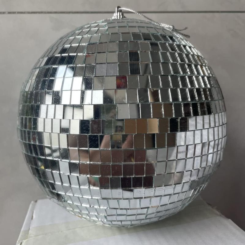 Photo 1 of 11-Inch Mirror Disco Ball, Silver Hanging Party Disco Ball, Reflects Light DJ Lights for Big Party Decorations, Party Design
