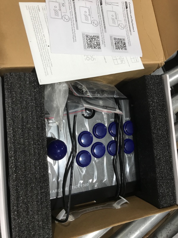 Photo 2 of Mayflash F300 Arcade Fight Stick Joystick for Switch, Xbox Series X, PS4,PS3, Xbox One, Xbox 360, macOS, Windows, Steam Deck, NeoGeo mini, NeoGeo Arcade Stick Pro