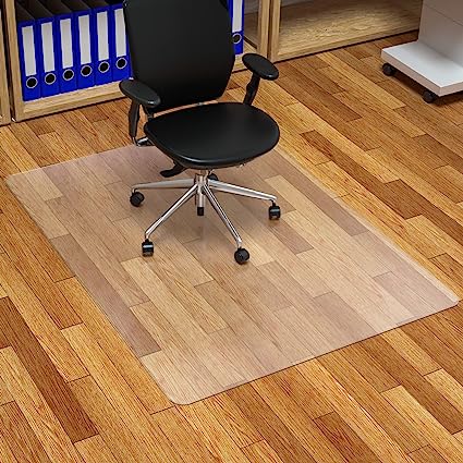 Photo 1 of FuturHydro Chair Mat for Hardwood Floor, 30" x 48" Clear Anti-Slip Computer Desk Chair Floor Mat, Easy Glide, Transparent Mats for Office, Home and Gaming Floors (Rectangle)