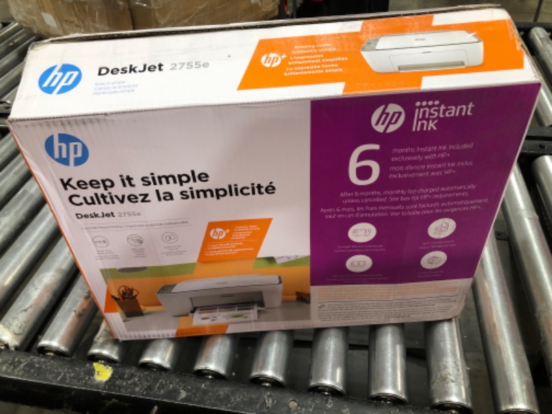 Photo 5 of DeskJet 2755e Wireless Inkjet Printer with 6 months of Instant Ink Included with HP+195161617966
