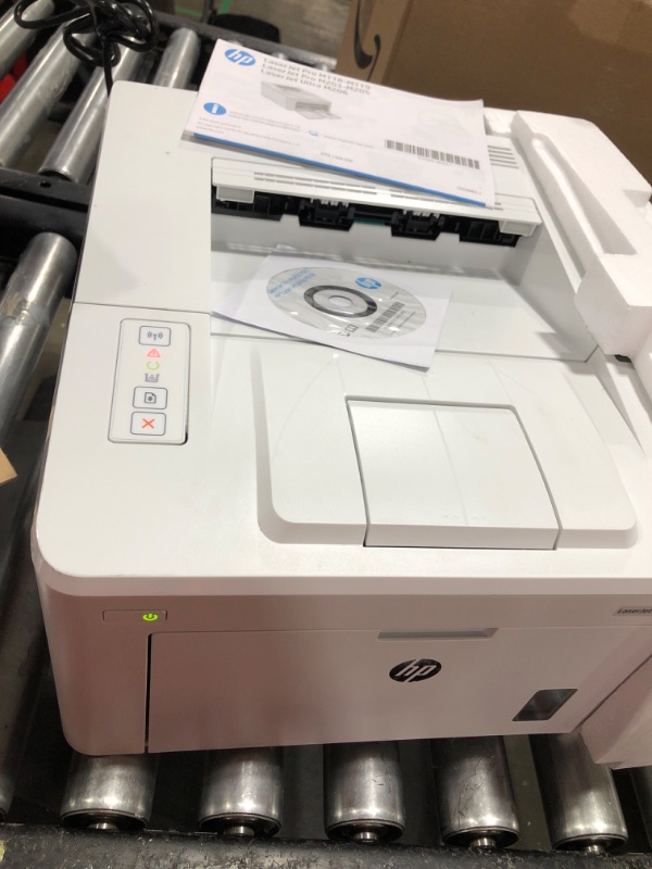 Photo 2 of HP Laserjet Pro M203dw Wireless Monochrome Laser Printer, Duplex Printing, 30ppm, 1200x1200 dpi, Mobile Printing, Compatible with Alexa (G3Q47A), Wi-Fi, Ethernet, Lanbertent Printer Cable
