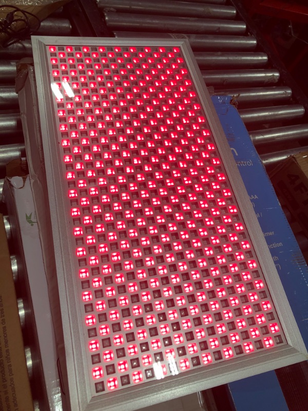 Photo 2 of Allisable Red Light Therapy Panel, Deep Red 660nm and Near Infrared 850nm Light Combo(646 LEDs)