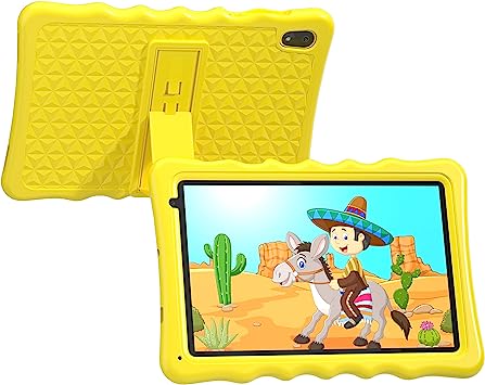 Photo 1 of BYYBUO Kids Tablet, 10.1 inch Android 12 Tablet for Kids, 2GB RAM 32GB ROM 6000mAh Battery, Toddler Tablets with Bluetooth, WiFi, Parental Control, Dual Camera, Shockproof Case