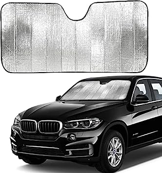 Photo 1 of  Car Sun Shade Windshield | Reflective Car Shade Front Windshield to Blocks Harmful UV Rays 