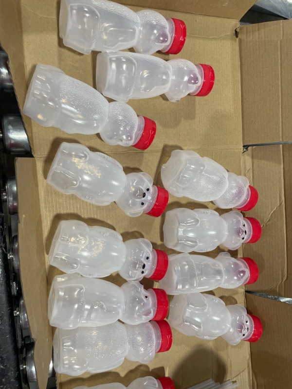 Photo 1 of 12 Pcs Honey Bear Bottle Straw Cup 8 oz Bear Drink Container with Long Straws 
