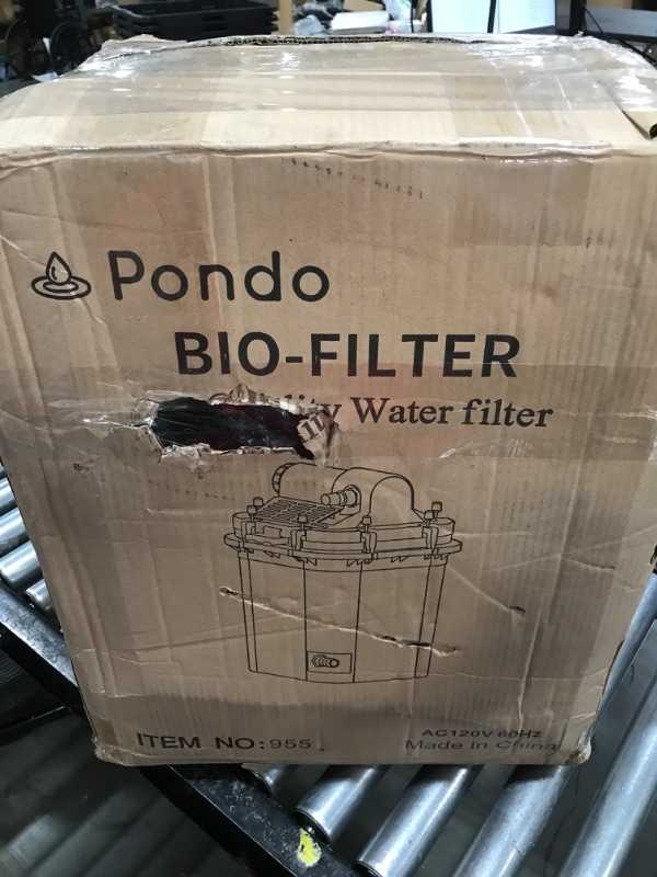 Photo 4 of PONDO Koi Pressure Biofilter Pond Garden Filter w/Cleaning Function, Fit Up to 2400 Gallons, Model 955
