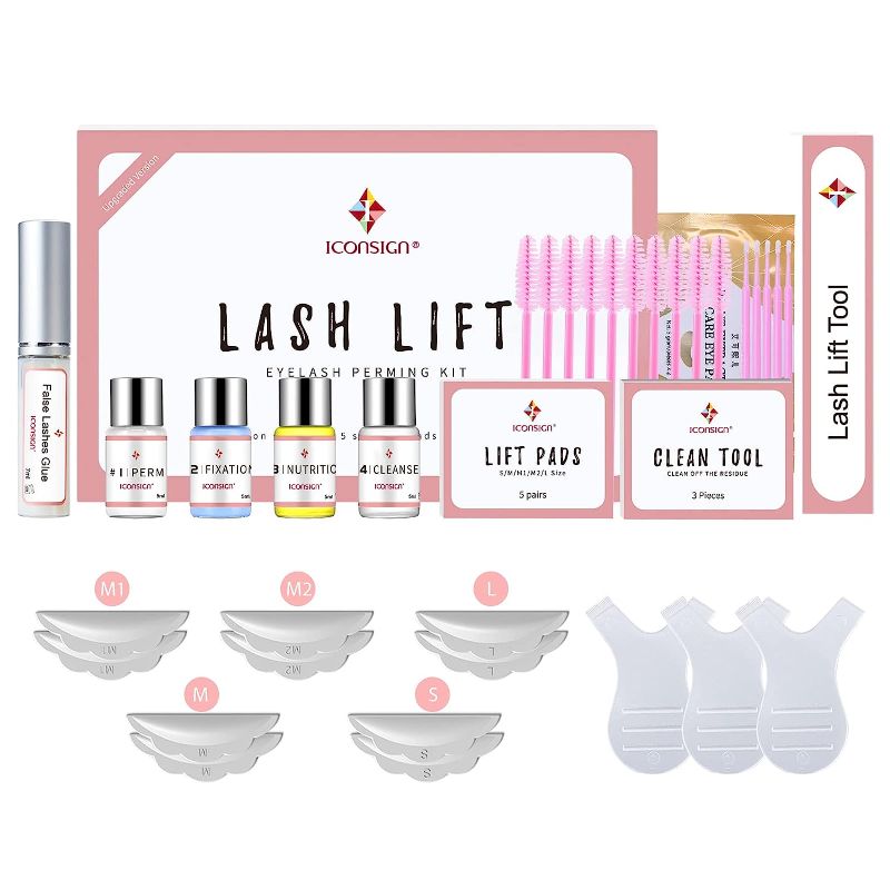 Photo 1 of 2023 Upgraded Lash Lift Kit, Professional Semi-Permanent Curling Eyelash Perm Kit Suitable for Salon & Home Use
