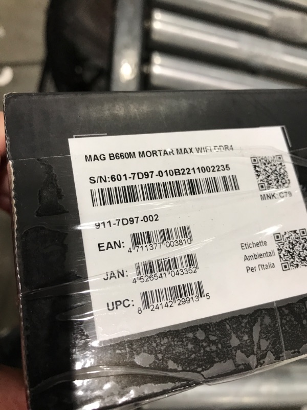 Photo 4 of MSI MAG B660M Mortar MAX WiFi DDR4 Gaming Motherboard (mATX, 12th/13th Gen Intel Core, LGA 1700 Socket, DDR4, PCIe 4, 2.5G LAN, M.2 Slots, Wi-Fi 6E)