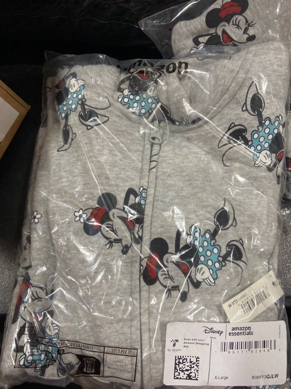 Photo 2 of Amazon Essentials Disney | Marvel | Star Wars | Princess Girls and Toddlers' Fleece Zip-Up Hoodie Sweatshirts X-Large Minnie Icons