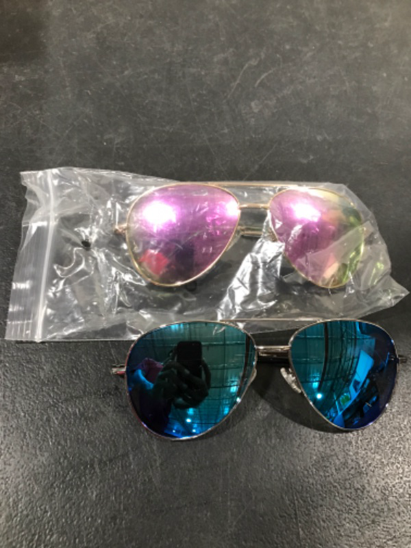 Photo 1 of 2 Pack of Aviator Sunglasses 