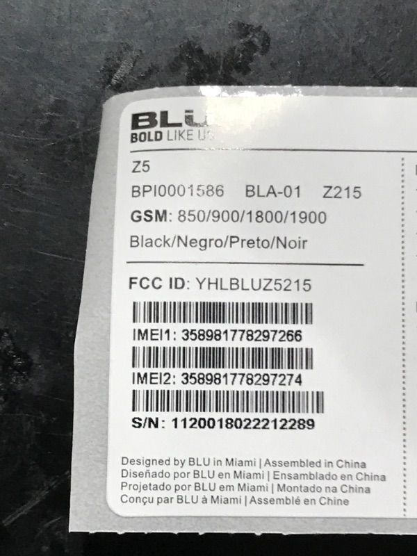 Photo 4 of BLU Z5 -GSM Unlocked Dual Sim -Black