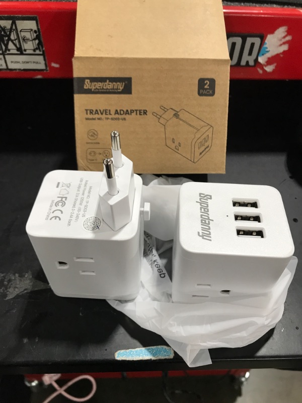 Photo 1 of TWO PACK TRAVEL ADAPATERS 