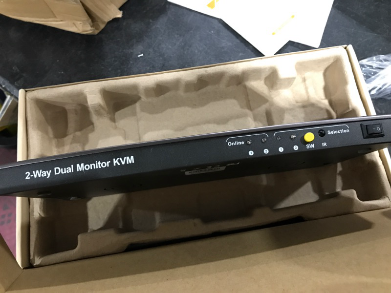 Photo 2 of 2 Port Dual Monitor KVM Switch HDMI+DP 4K60Hz with USB Hub
