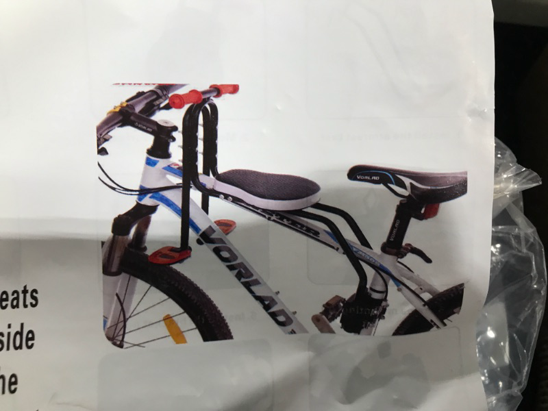 Photo 2 of WYJW Bicycle Child Seat, Front Safety Mountain Bike Child Seat for Children Aged 2-6
