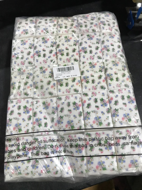 Photo 1 of 100 pack of mini tissues