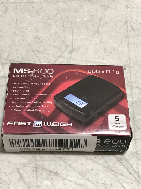 Photo 4 of Fast Weigh MS-600 Digital Pocket Scale