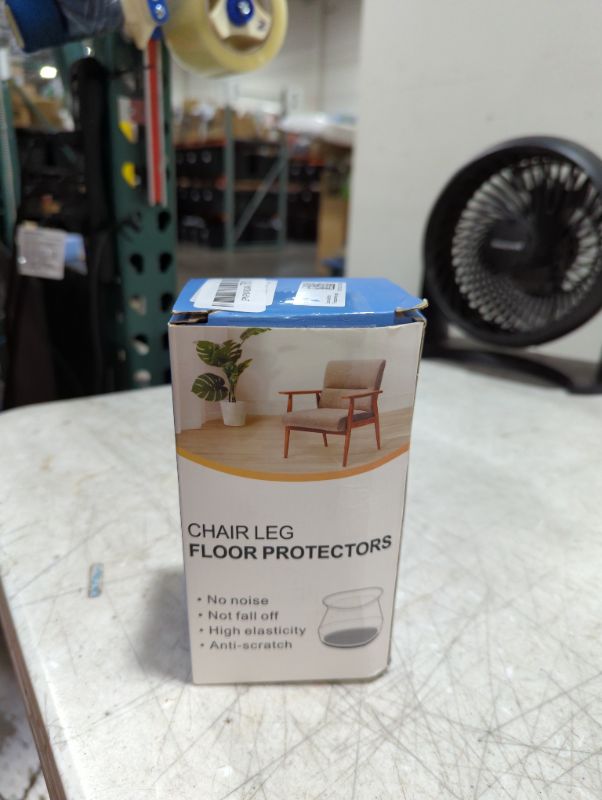 Photo 2 of 24 Pcs Chair Leg Floor Protectors for Hardwood Floors Silicone Covers to Protect Wood Tile Floors Felt Pads Furniture Leg Caps Non Slip Reduce Noise (Large-Clear) 