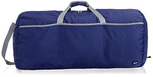 Photo 1 of Amazon Basics Large Nylon Duffel Bag Navy Blue Large Duffel Bag