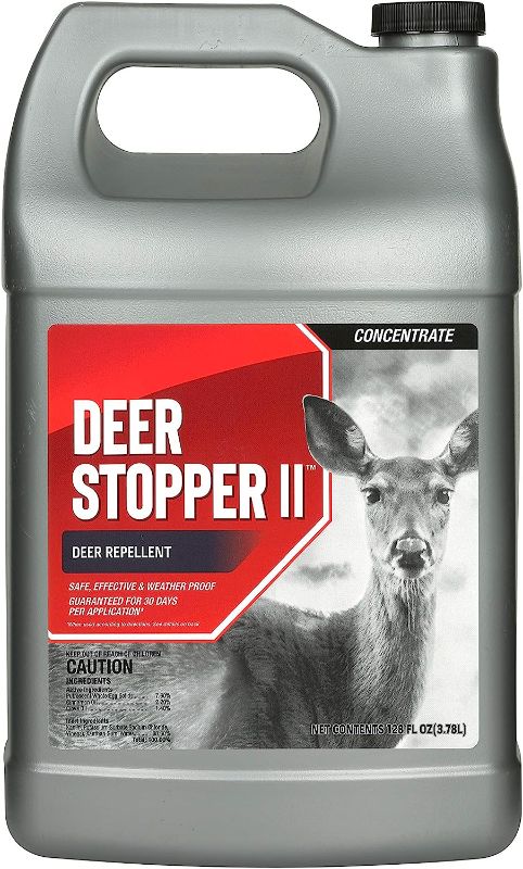 Photo 1 of 
Deer Stopper II Garden Animal Repellent - Safe & Effective, All Natural Food Grade Ingredients; Repels Deer Elk, and Moose; Easy to Use, 1 Gallon Liquid...