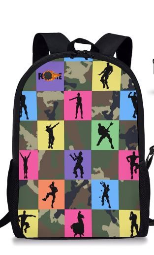 Photo 1 of  17inch Game Backpack 3Pcs School Backpack Set with Lunch Bag Pencil Case Gifts for Kids Students Boys Girls