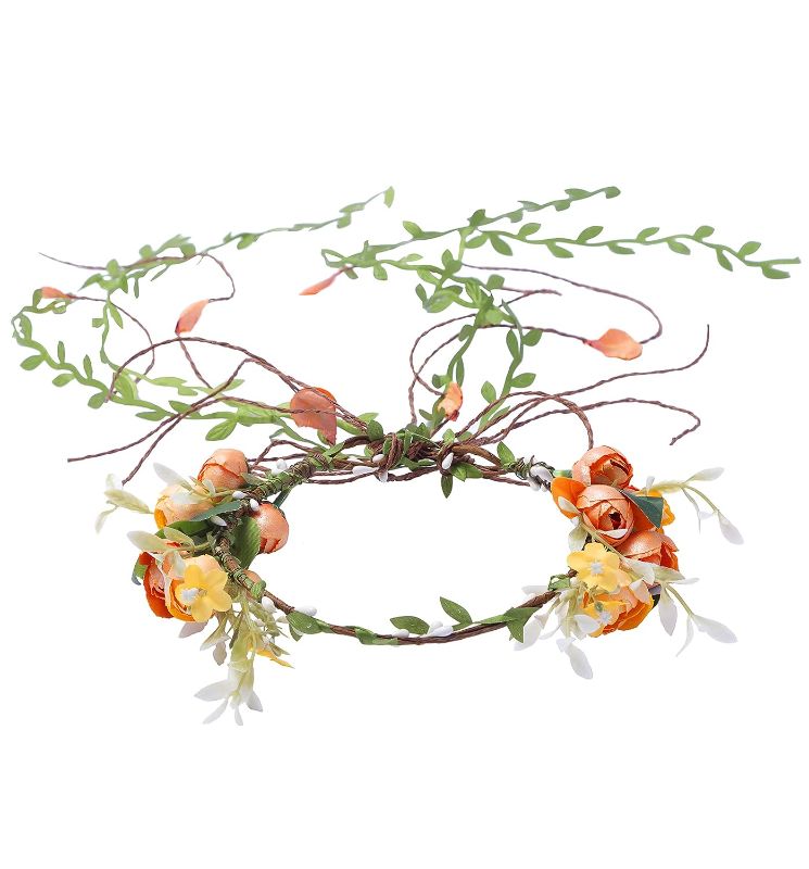 Photo 1 of Brook + Bay Flower Crown, Flower Headband - Flower Crowns for Women, Wedding Flower Crown & Flower Girl Headpiece - Flower Boho Headband