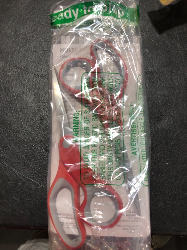 Photo 1 of Scotch 8" Multi-Purpose Scissors, 2-Pack, Great for Everyday Use (1428-2) 2 Count Standard Packaging