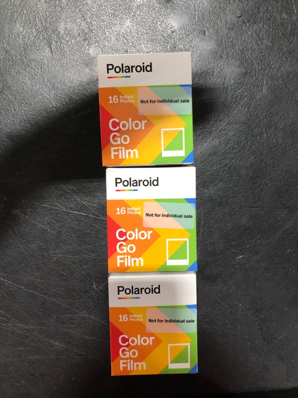 Photo 2 of Polaroid Go Color Film - 48 Photos - 3 Double Packs Bulk Film (6212) White Frame 48 Photos