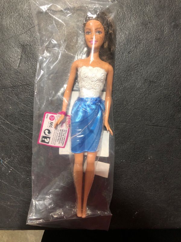 Photo 2 of DecoSet Barbie Doll Let's Party! Cake Topper, Hispanic Barbie Doll Cake Decoration