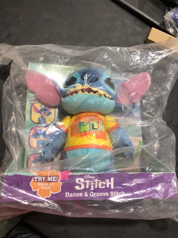 Photo 2 of Disney Dance & Groove Stitch Feature Plush Plush Animated Toy, Ages 3 Up, by Just Play