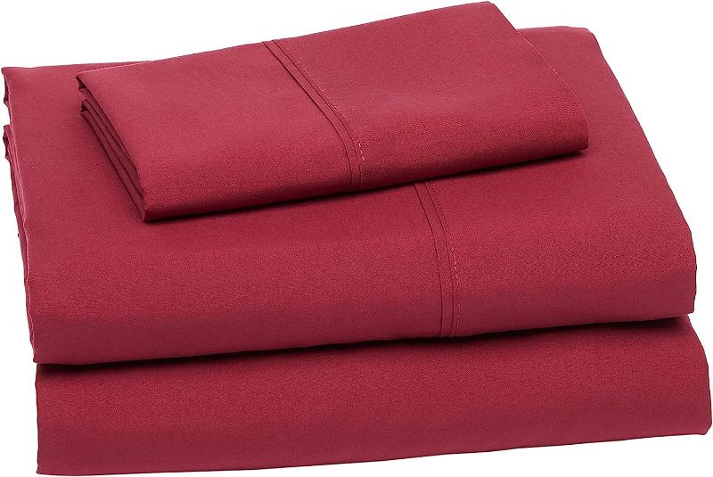Photo 1 of  Lightweight Super Soft Easy Care Microfiber 3 Piece Bed Sheet Set with 14-Inch Deep Pockets, Twin
