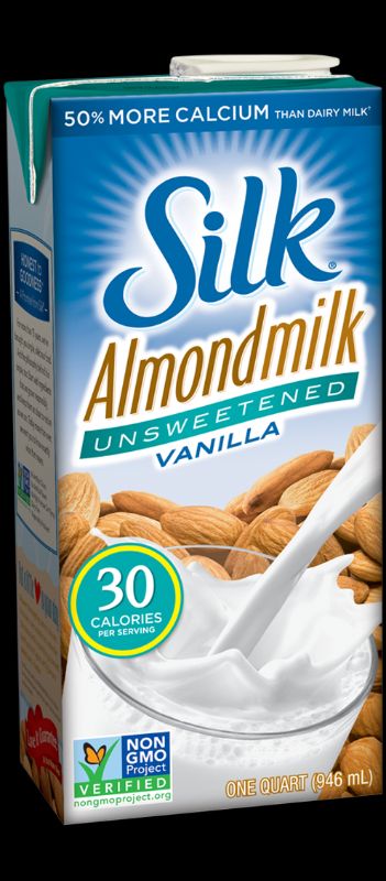 Photo 1 of (Pack of 6) Silk Shelf-Stable Unsweetened Vanilla Almond Milk 1 Quart EXP. 02/28/2024