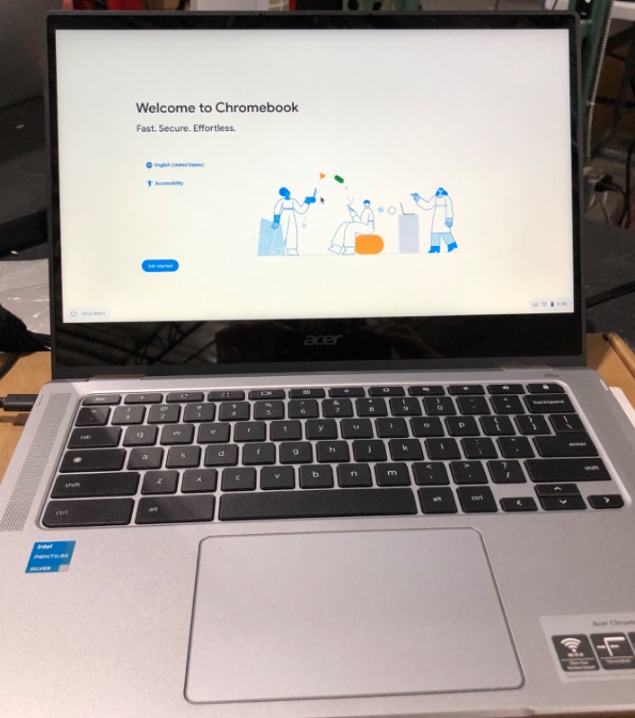 Photo 2 of Acer Chromebook Spin 314 Convertible Laptop | Intel Pentium Silver N6000 | 14 Full HD IPS Touch Display | 4GB LPDDR4X | 128GB EMMC | DTS Audio | Inte