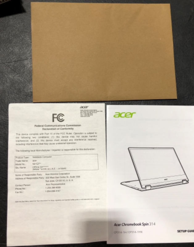 Photo 10 of Acer Chromebook Spin 314 Convertible Laptop | Intel Pentium Silver N6000 | 14 Full HD IPS Touch Display | 4GB LPDDR4X | 128GB EMMC | DTS Audio | Inte