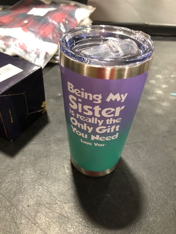 Photo 1 of 20 oz tumblr cup rainbow for sister 