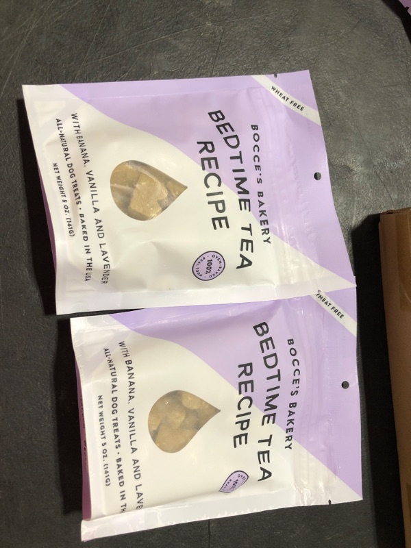 Photo 2 of 2 pack Bocce's Bakery Oven Baked Wellness Treats for Dogs, Wheat-Free Everyday Dog Treats, Made with Real Ingredients, Baked in The USA, All-Natural Biscuits, 5 oz Bedtime Tea