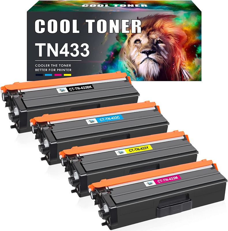 Photo 1 of Cool Toner Compatible TN433 Toner Cartridge Replacement for Brother (scroll photos for Toner details)