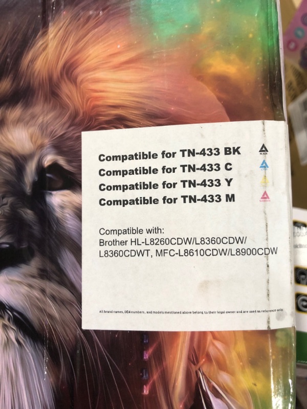 Photo 1 of Cool Toner Compatible TN433 Toner Cartridge Replacement for Brother (scroll photos for Toner details)