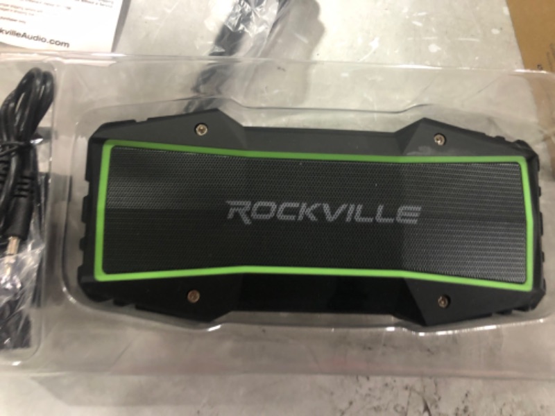 Photo 2 of Rockville Rock Everywhere Portable Bluetooth Speaker/Waterproof/Wireless Link,Black