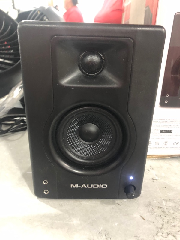 Photo 2 of M-Audio BX3 3.5" Studio Monitors, HD PC Speakers for Recording and Multimedia with Music Production Software, 120W, Pair Pair 3.5" Speakers No Bluetooth Monitors (USED)