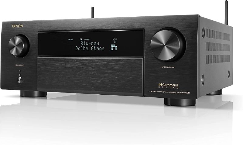 Photo 1 of Denon AVR-X4800H 9.4-Ch Receiver (2022 Model) - 8K UHD Home Theater AVR (125W X 9) Built-in Bluetooth, Wi-Fi & HEOS Multi-Room Streaming, Dolby Atmos, DTS:X Pro, IMAX Enhanced & Auro 3D 