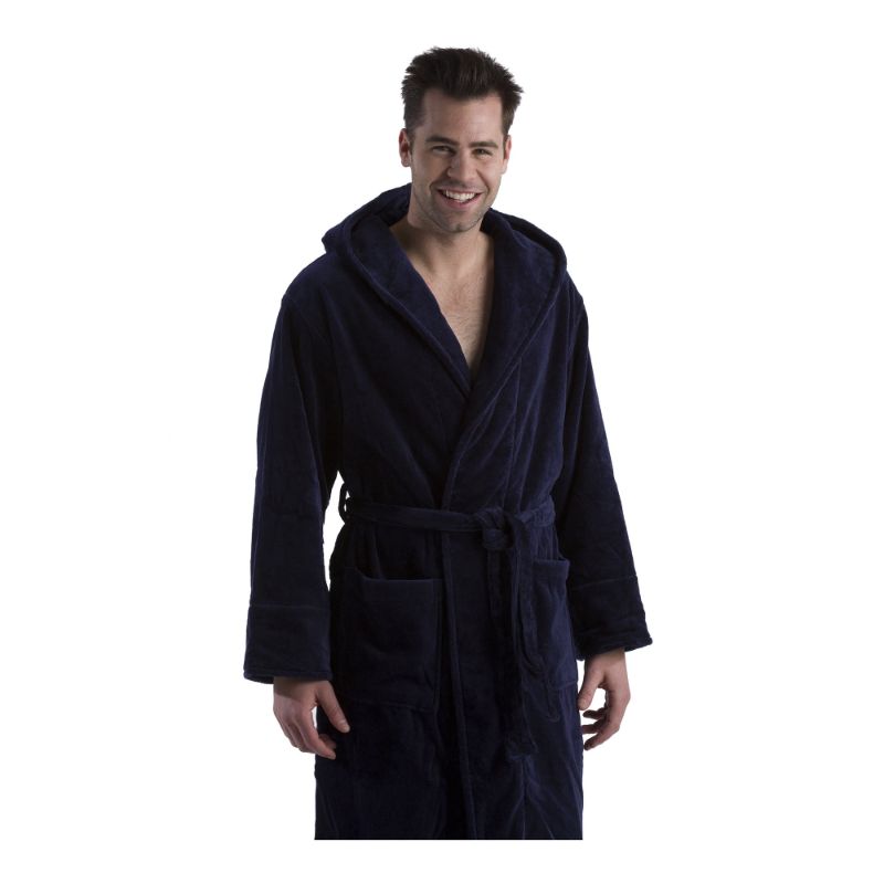 Photo 1 of [Size 2XL] Adult Terrycloth Robe- Navy