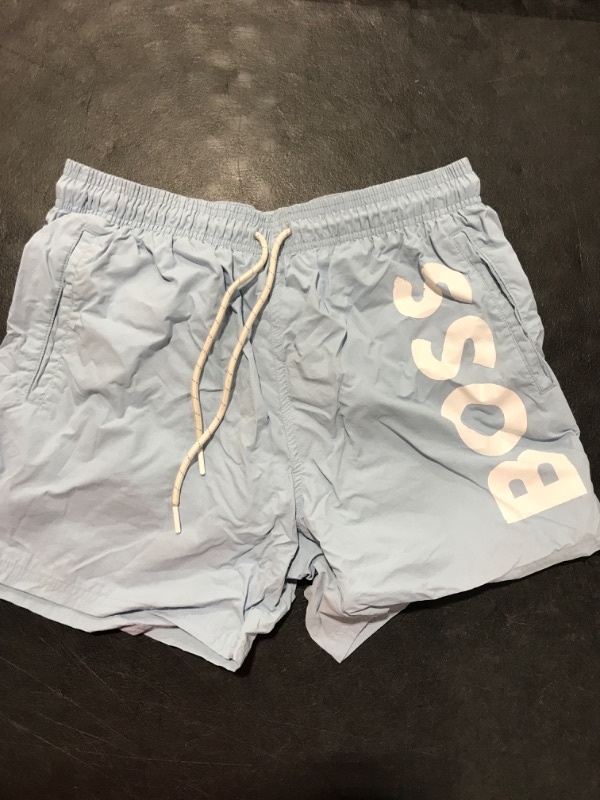 Photo 2 of [Size L] Boys Boss Shorts- Light Blue