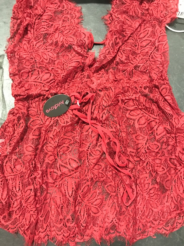 Photo 1 of [Size XL] Women's Nighty- Ruby Red 