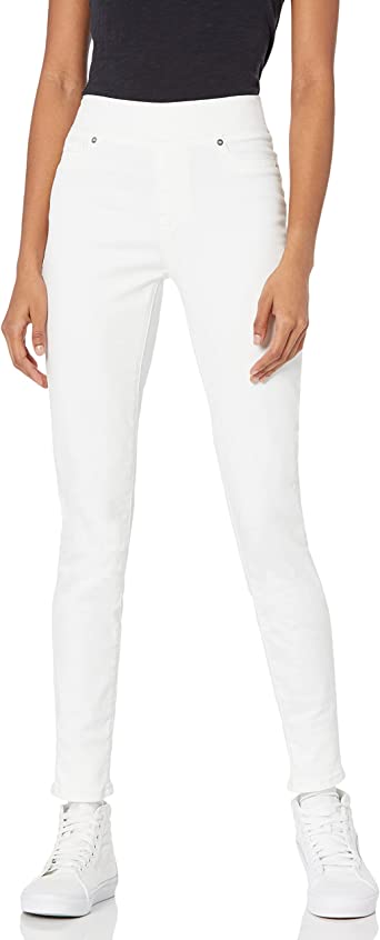 Photo 1 of Amazon Essentials Women's Stretch Pull-On Jegging, White, 0 Long